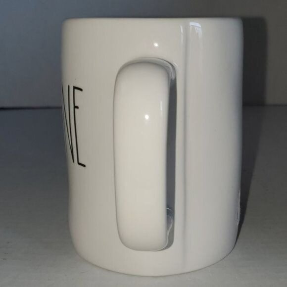 Rae Dunn CERAMIC Cup Mug Coffee MARINE White New - Picture 3 of 9